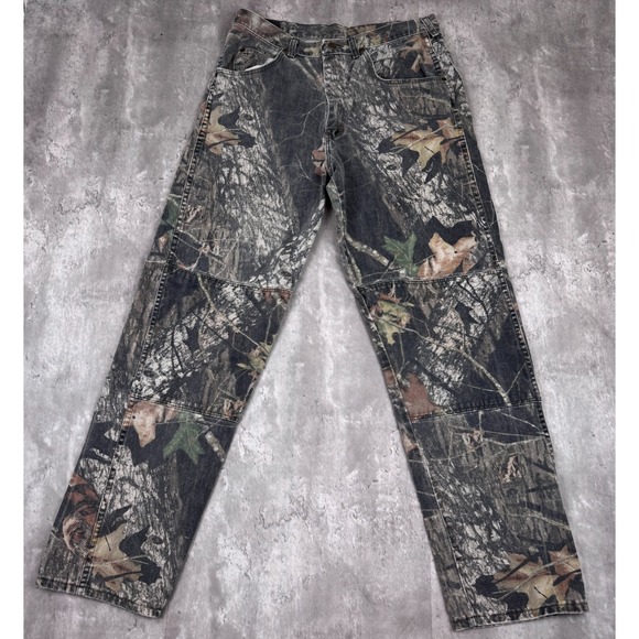 Wrangler Other - Wrangler Camo Jeans Men's 34x34 Green Mossy Oak Break Up Double Knee Straight